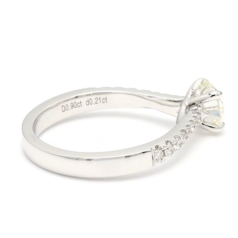 0.9ct Celine Size 6.5 White Frame 18