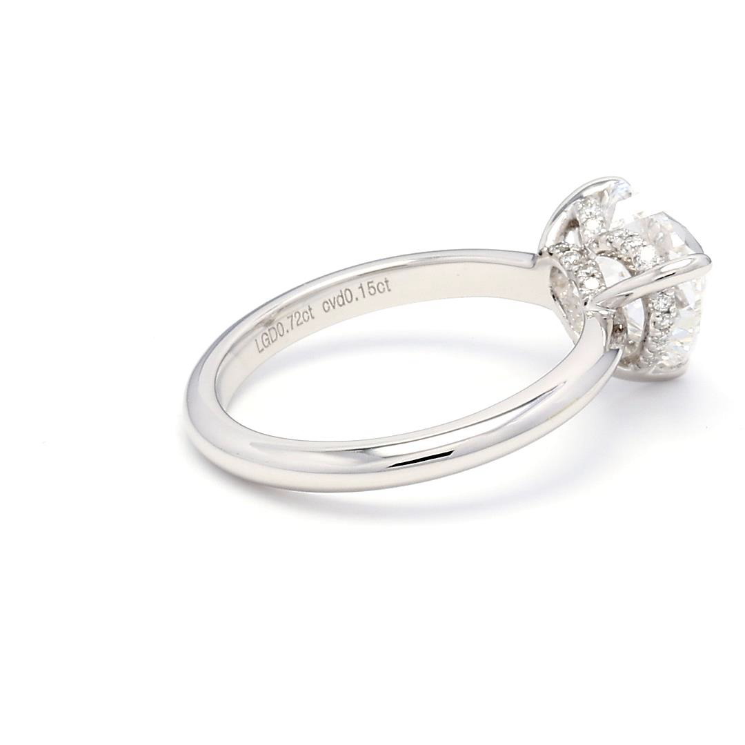 2.72ct Hailey Size 6.5 White Frame 18