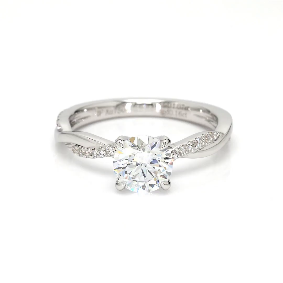 1.07ct Yves Size 6.5 White Frame 0