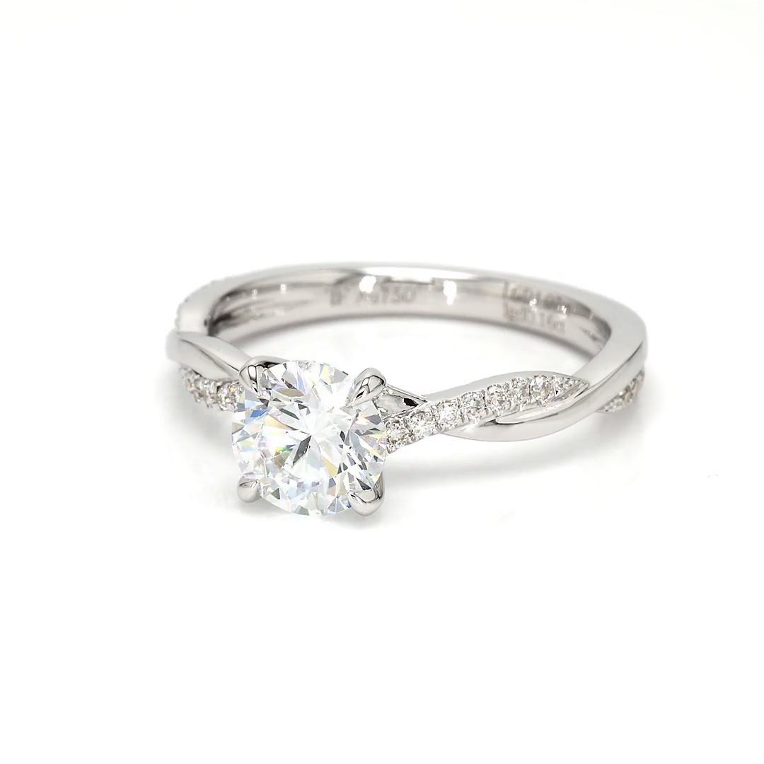 1.07ct Yves Size 6.5 White Frame 1
