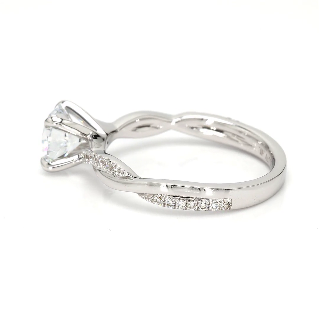 1.07ct Yves Size 6.5 White Frame 6