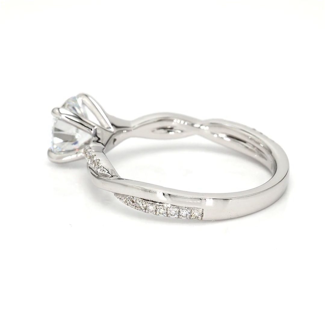 1.07ct Yves Size 6.5 White Frame 7