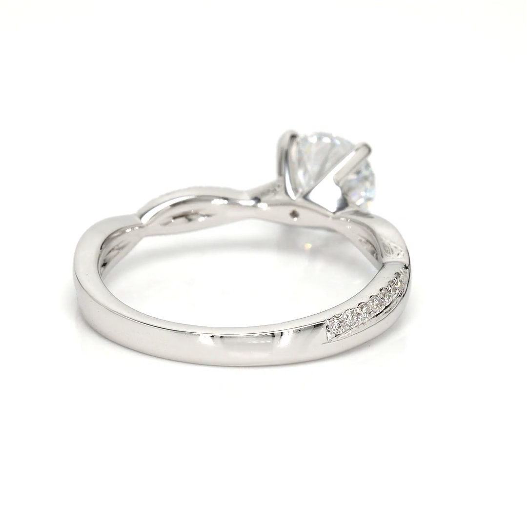1.07ct Yves Size 6.5 White Frame 12