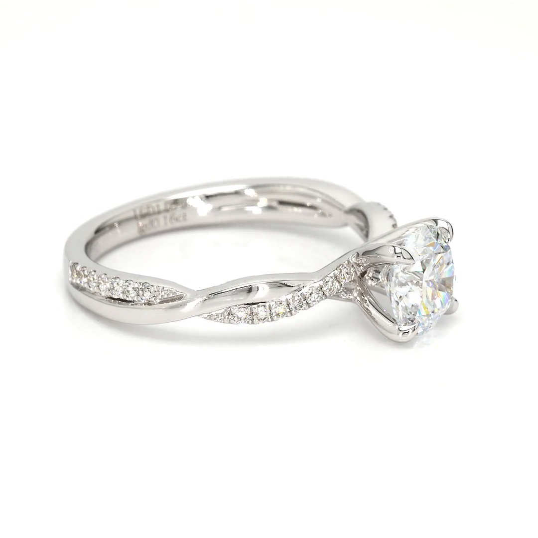 1.07ct Yves Size 6.5 White Frame 18