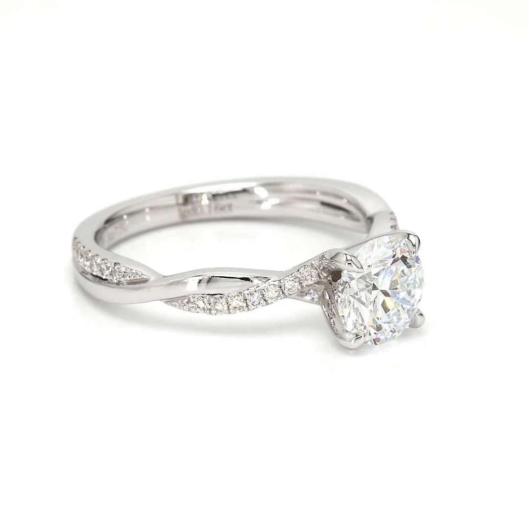 1.07ct Yves Size 6.5 White Frame 19