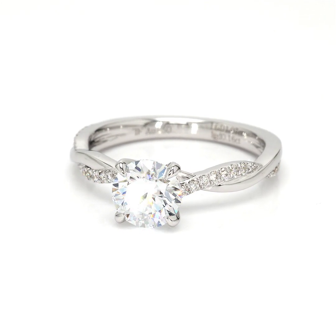 1.07ct Yves Size 6.5 White Frame 22
