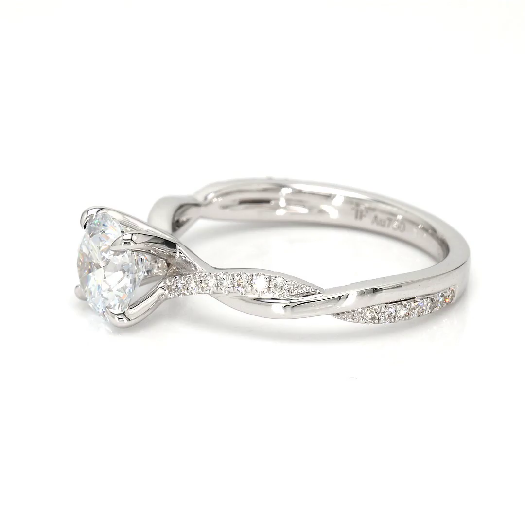 1.07ct Yves Size 6.5 White Frame 25