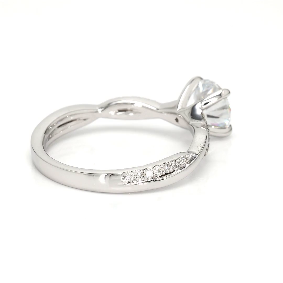 1.07ct Yves Size 6.5 White Frame 35