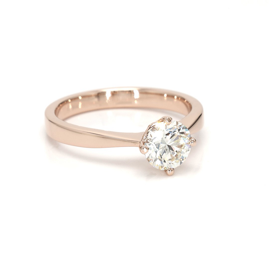 0.8ct Miel Size 5.5 Rose Frame 10