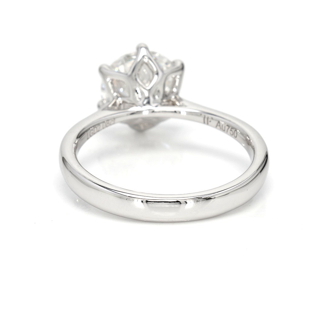 2.08ct Fleur Size 6.5 White Frame 5
