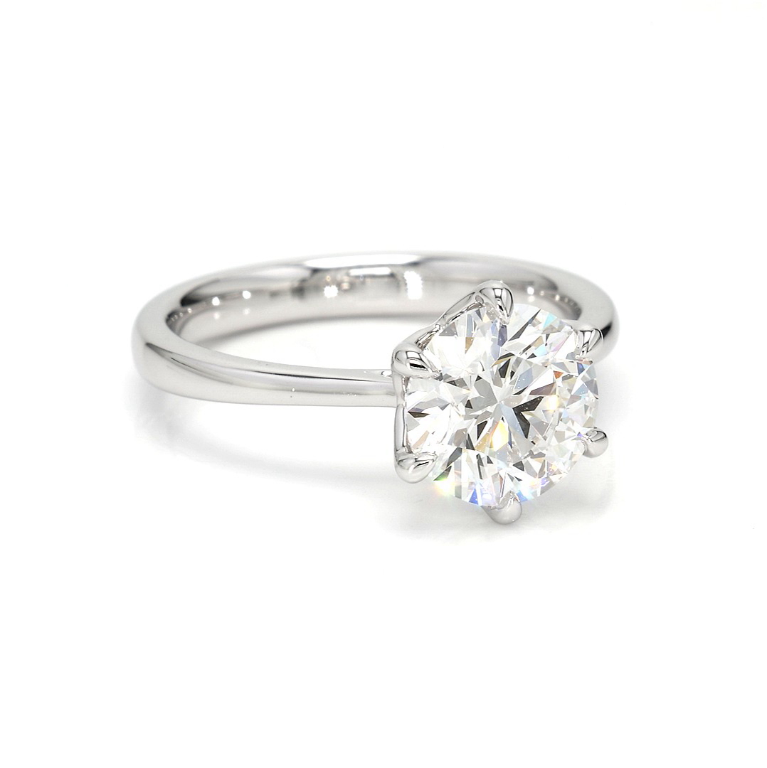 2.08ct Fleur Size 6.5 White Frame 10
