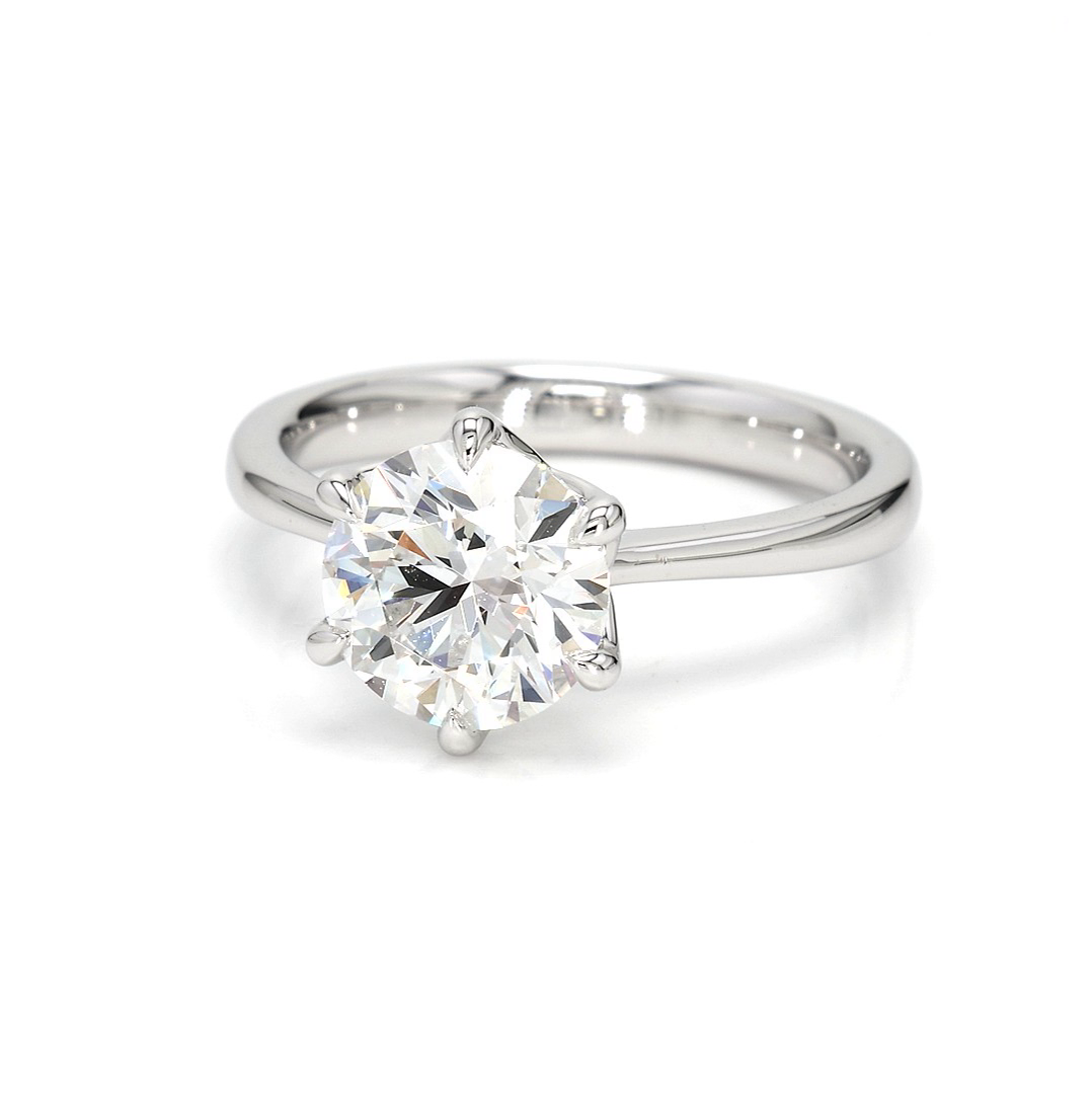 2.08ct Fleur Size 6.5 White Frame 11