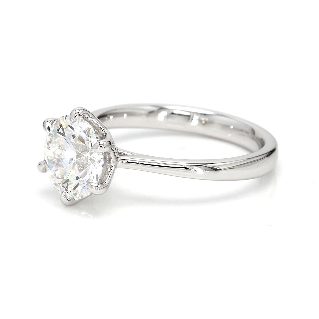 2.08ct Fleur Size 6.5 White Frame 12