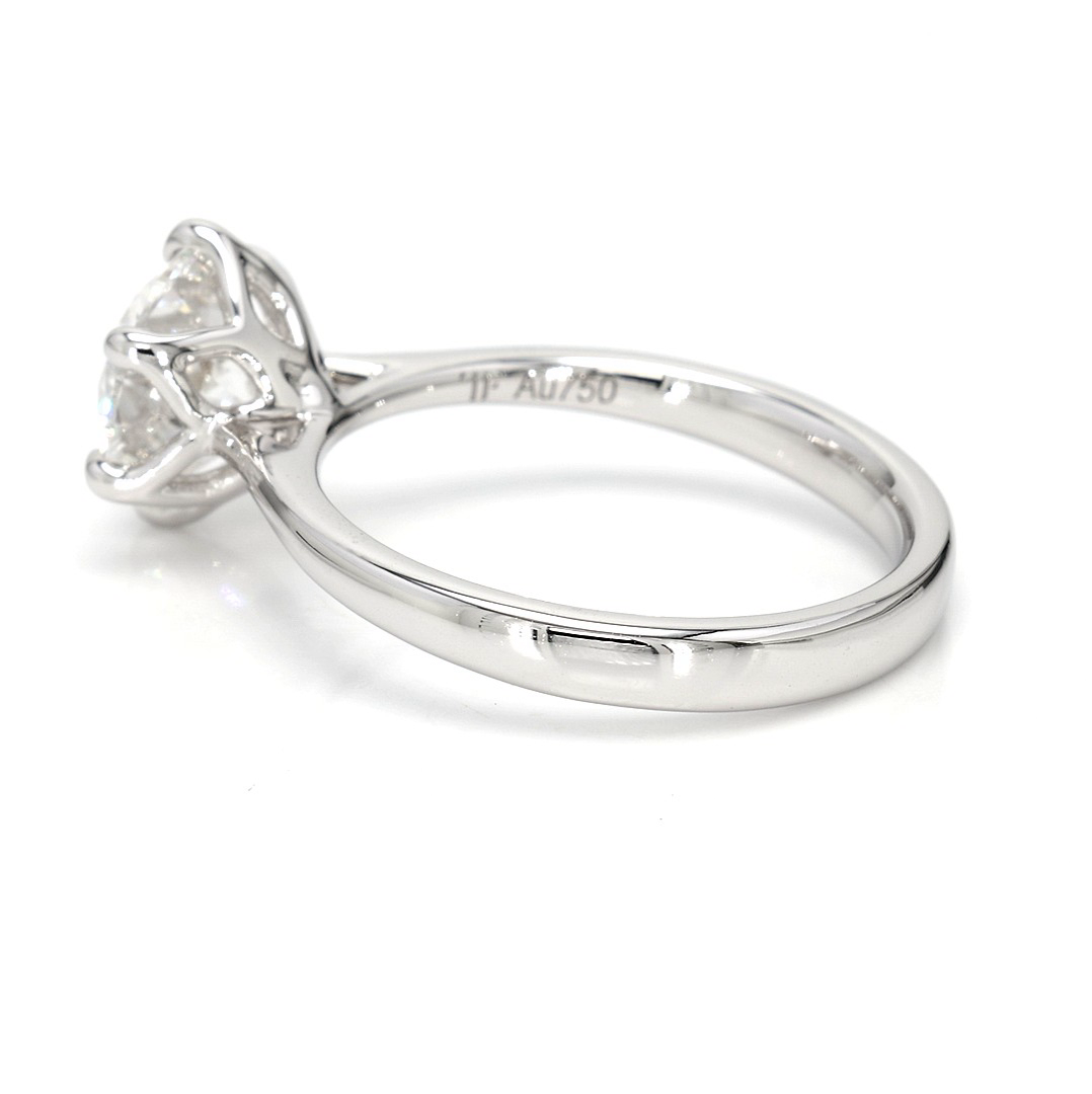 2.08ct Fleur Size 6.5 White Frame 14