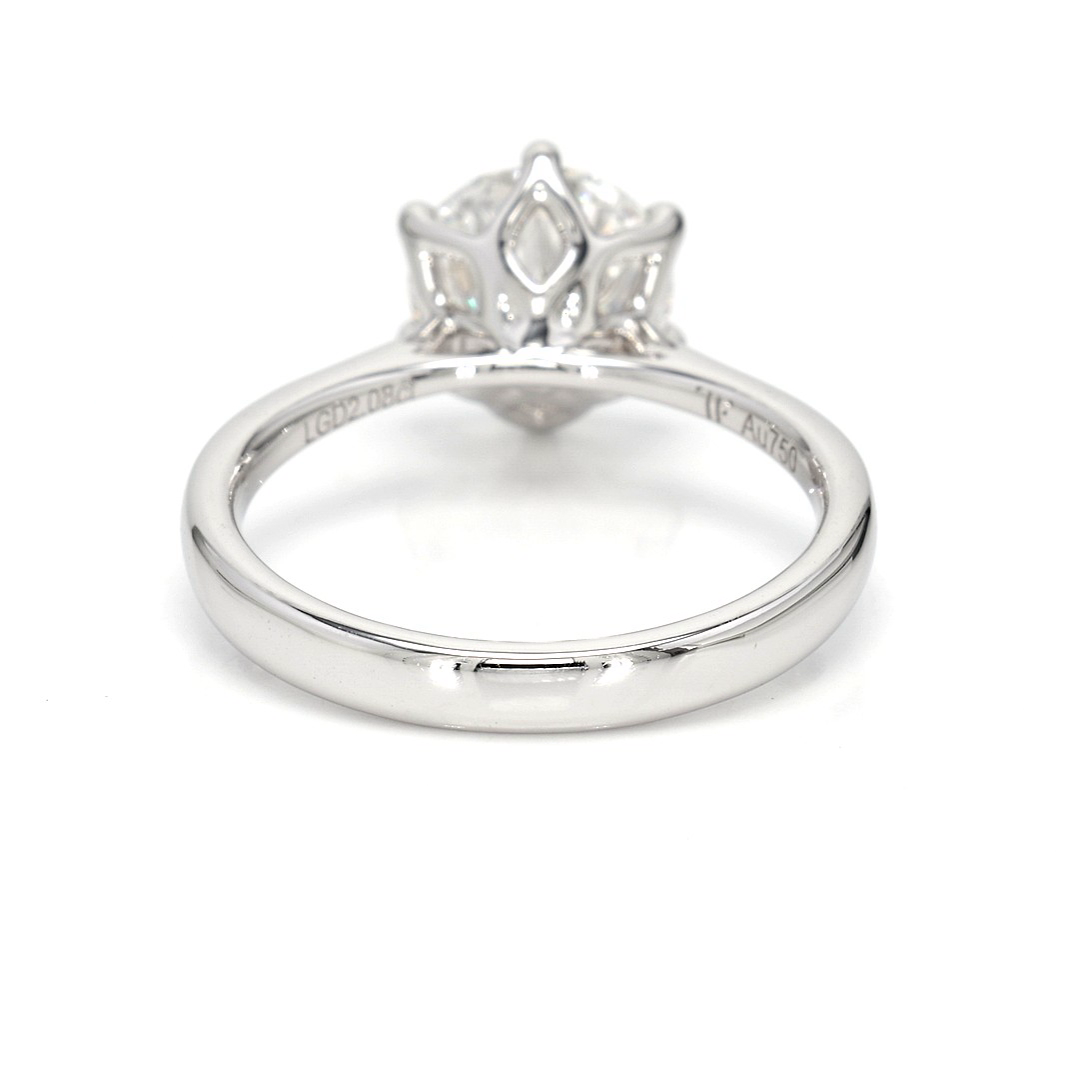 2.08ct Fleur Size 6.5 White Frame 16