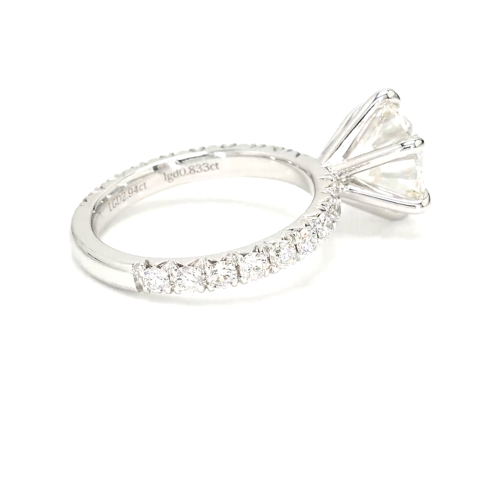 18K 2.94 ct F VS1 P177,551 White Frame 18