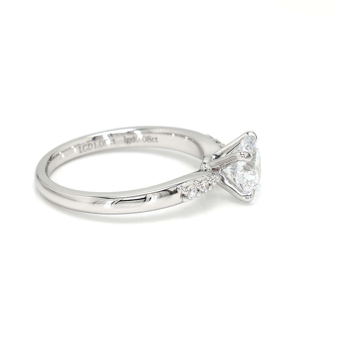18K 1.09 ct E VVS2 P86,273 White Frame 19