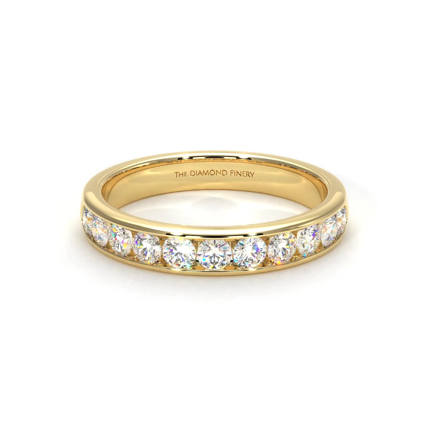 Channel - Lab Grown Yellow Gold