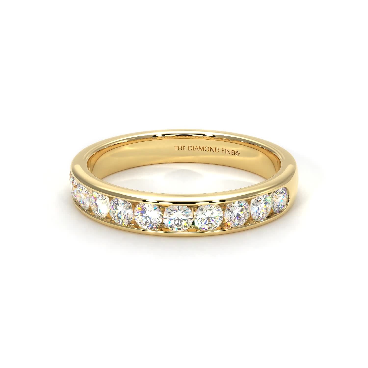 Channel - Lab Grown Yellow Gold