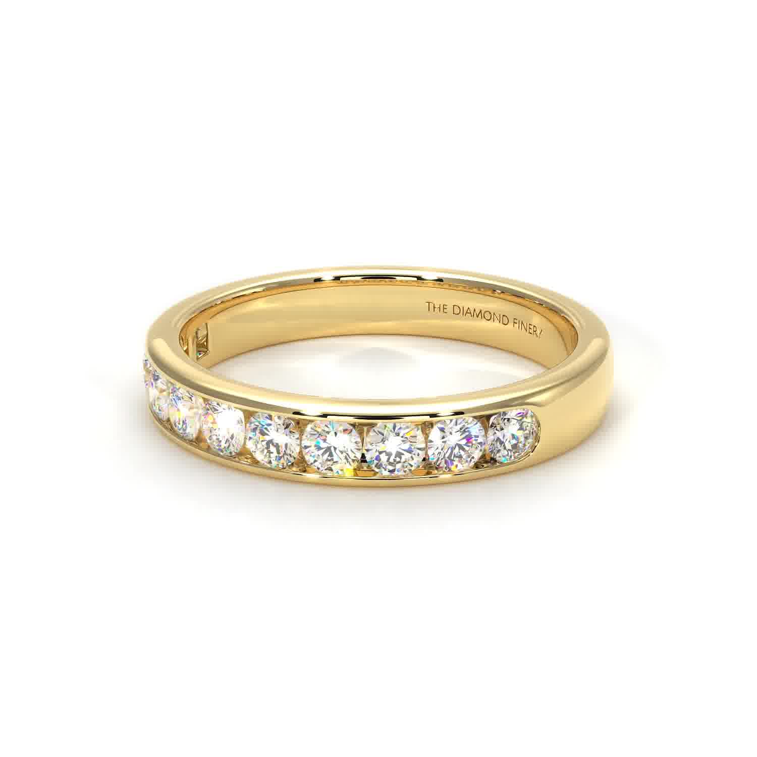 Channel - Lab Grown Yellow Gold