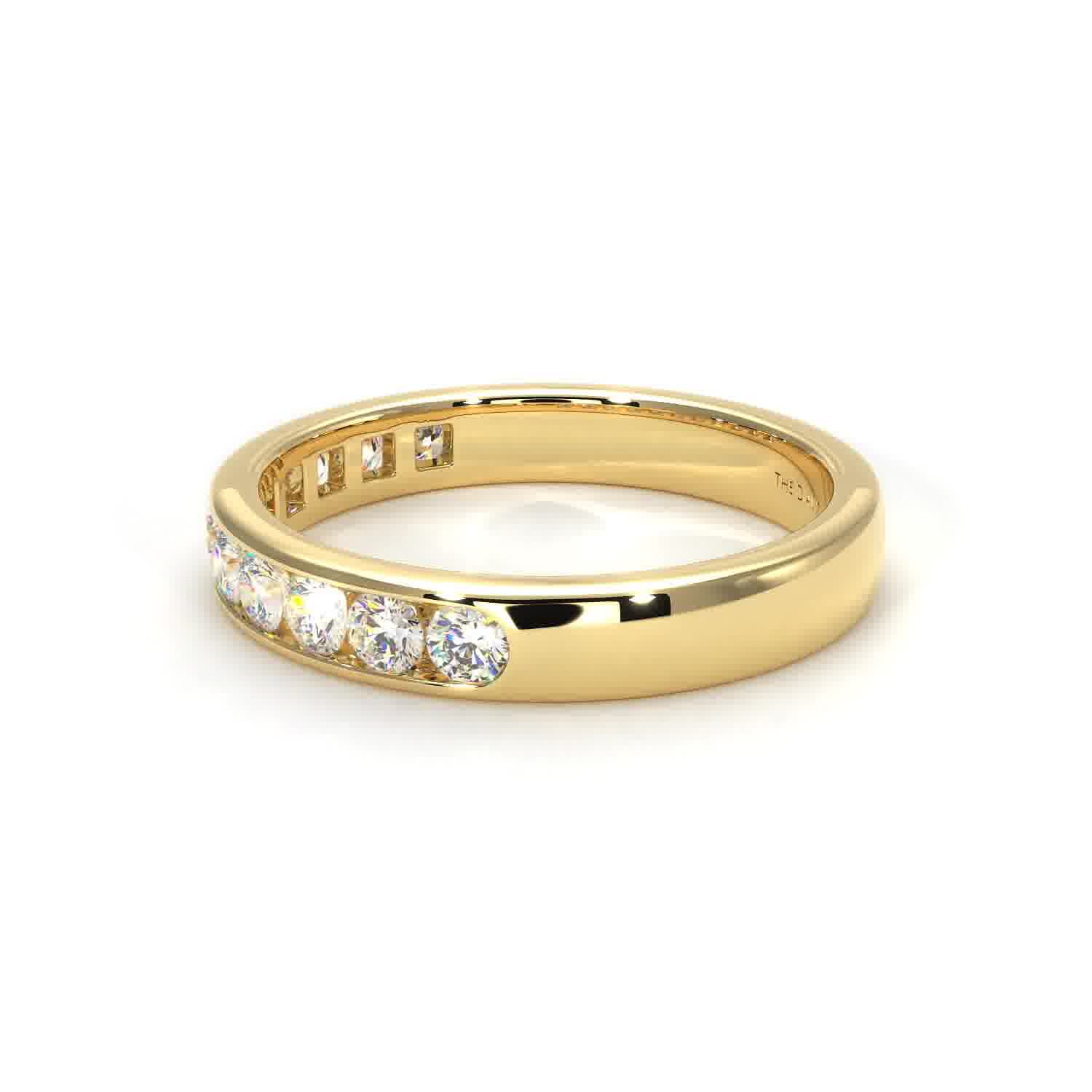 Channel - Lab Grown Yellow Gold