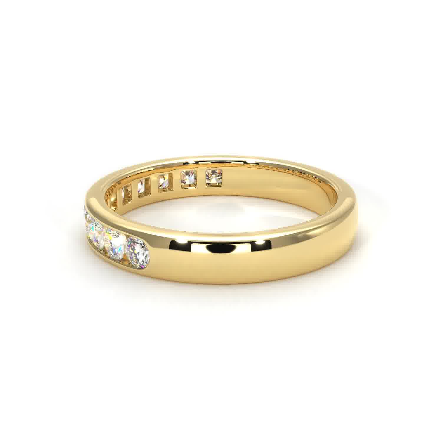 Channel - Lab Grown Yellow Gold
