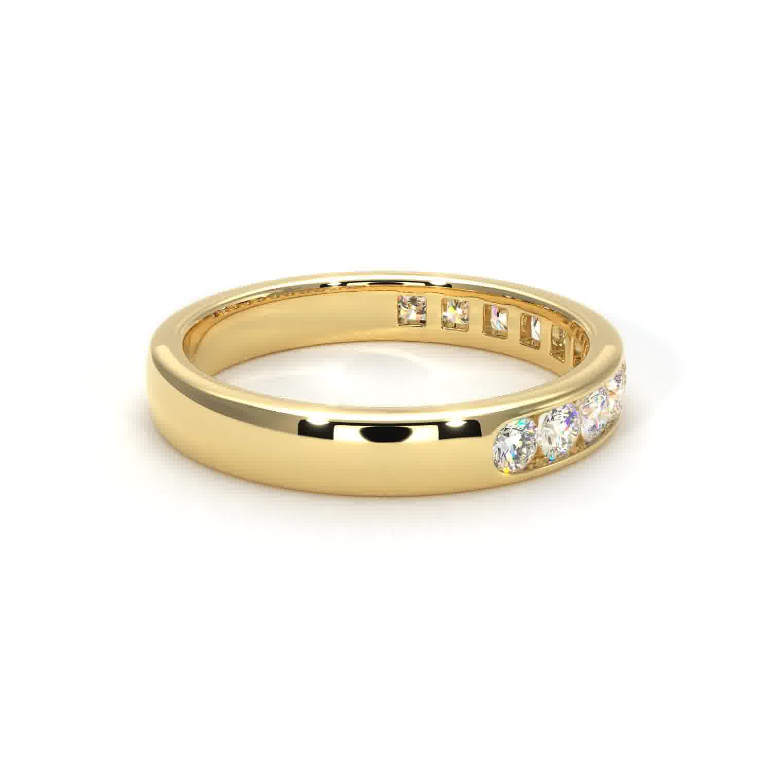Channel - Lab Grown Yellow Gold