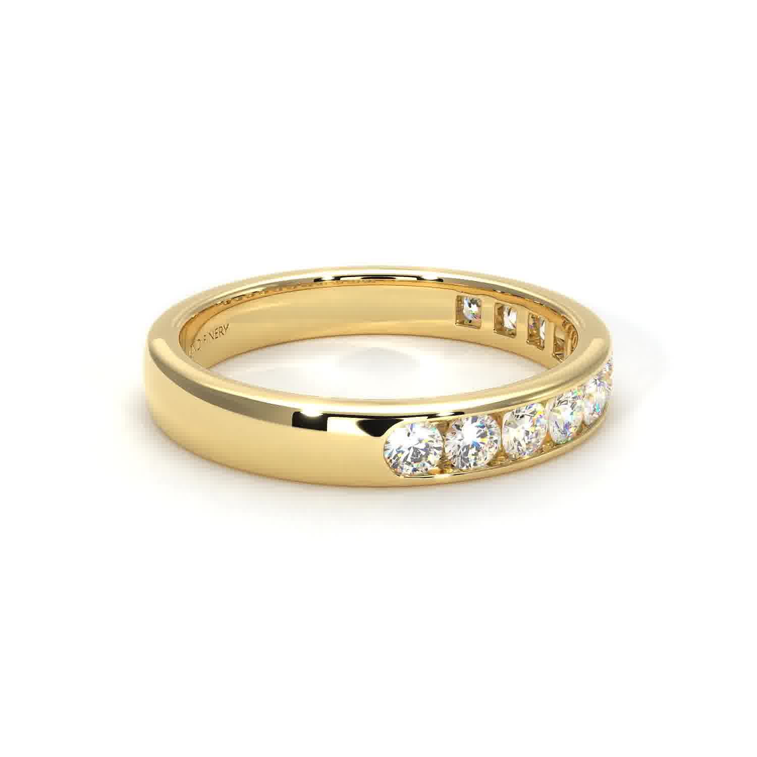 Channel - Lab Grown Yellow Gold