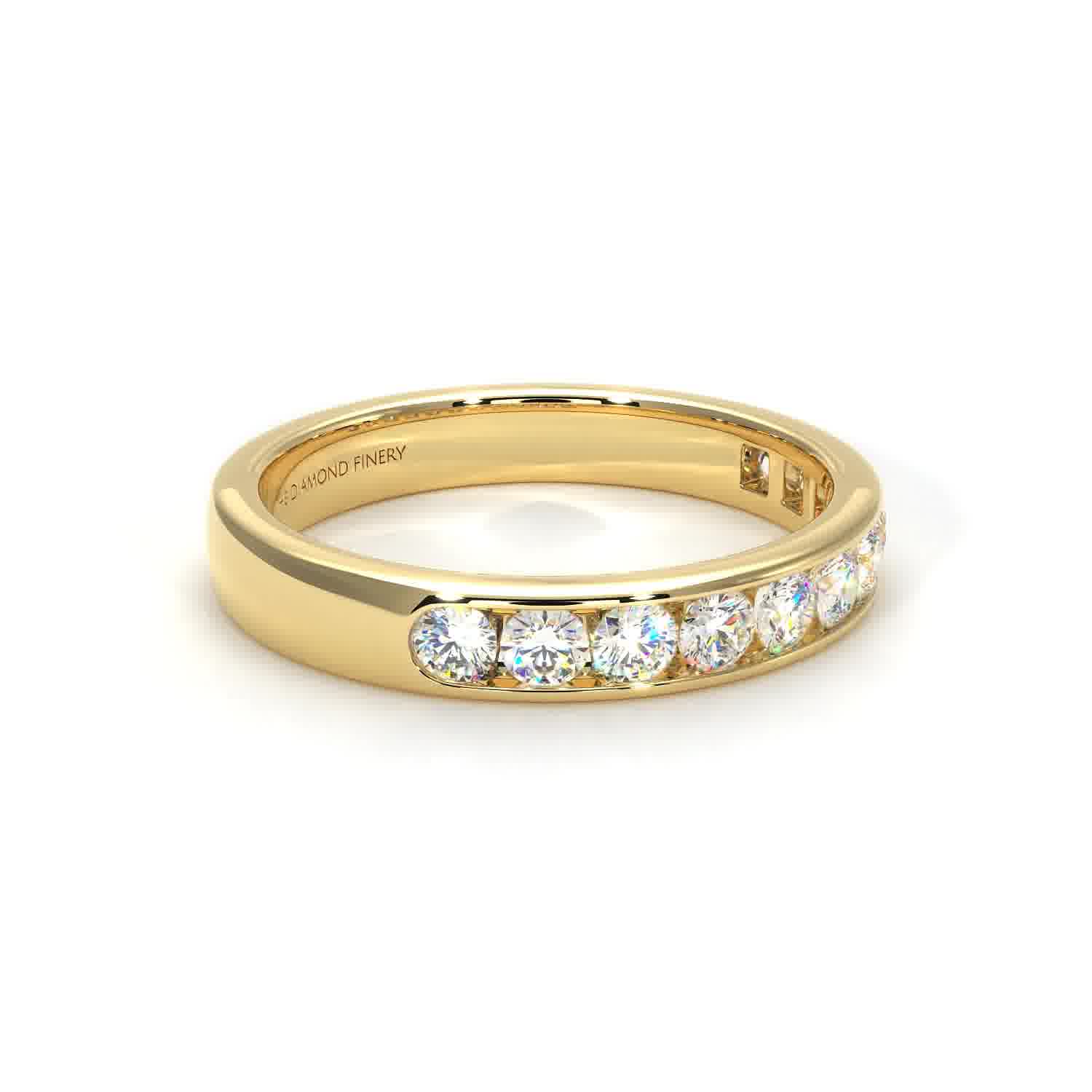 Channel - Lab Grown Yellow Gold