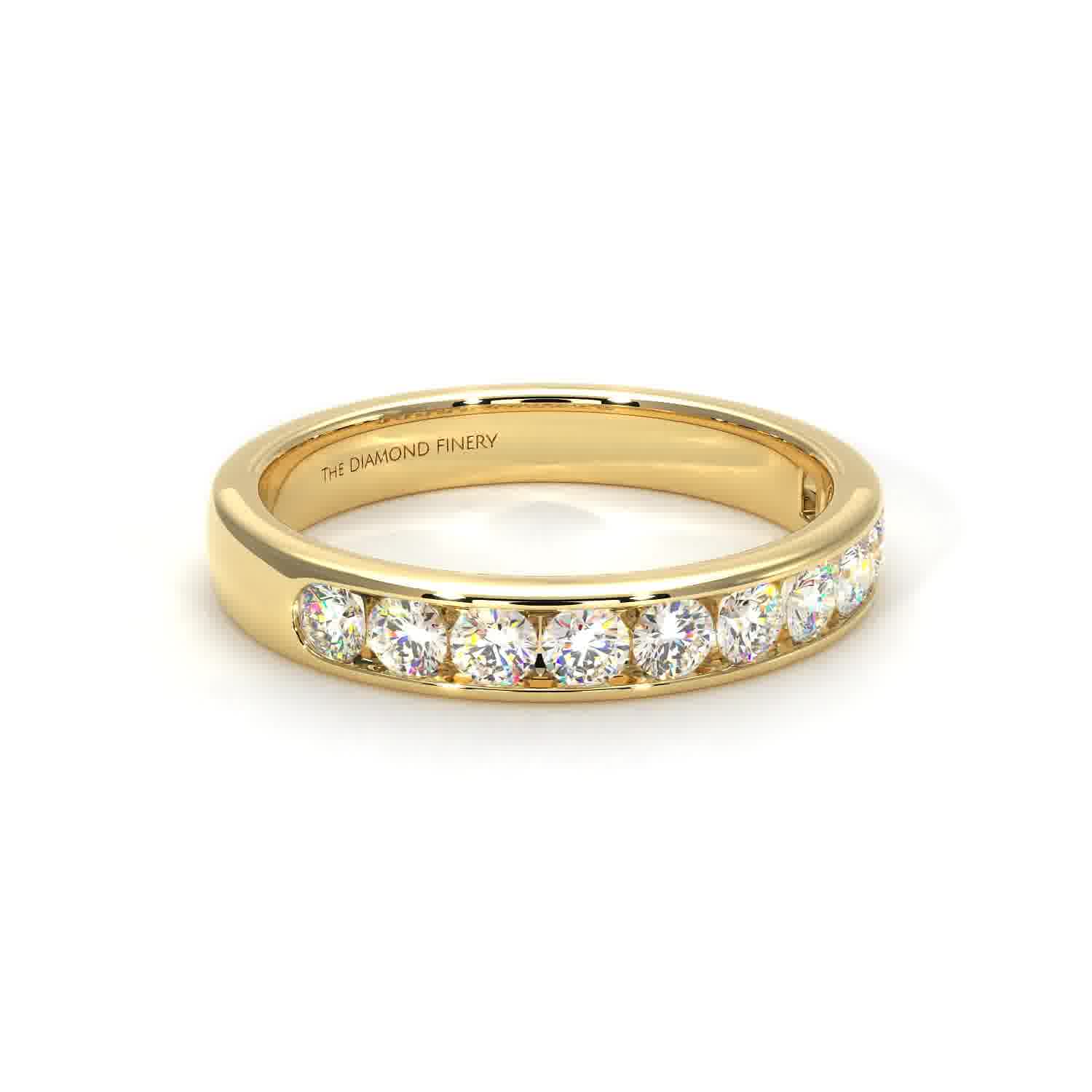 Channel - Lab Grown Yellow Gold
