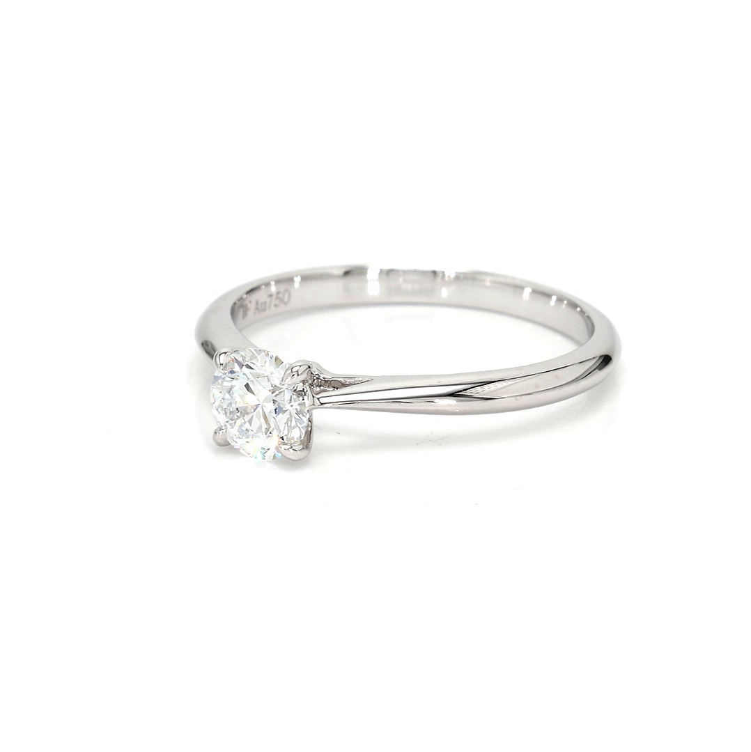 18K 0.53ct Round Shaped Florence Ring White Frame 1