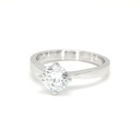 18K 1.06ct Round  Shaped Miel Ring White