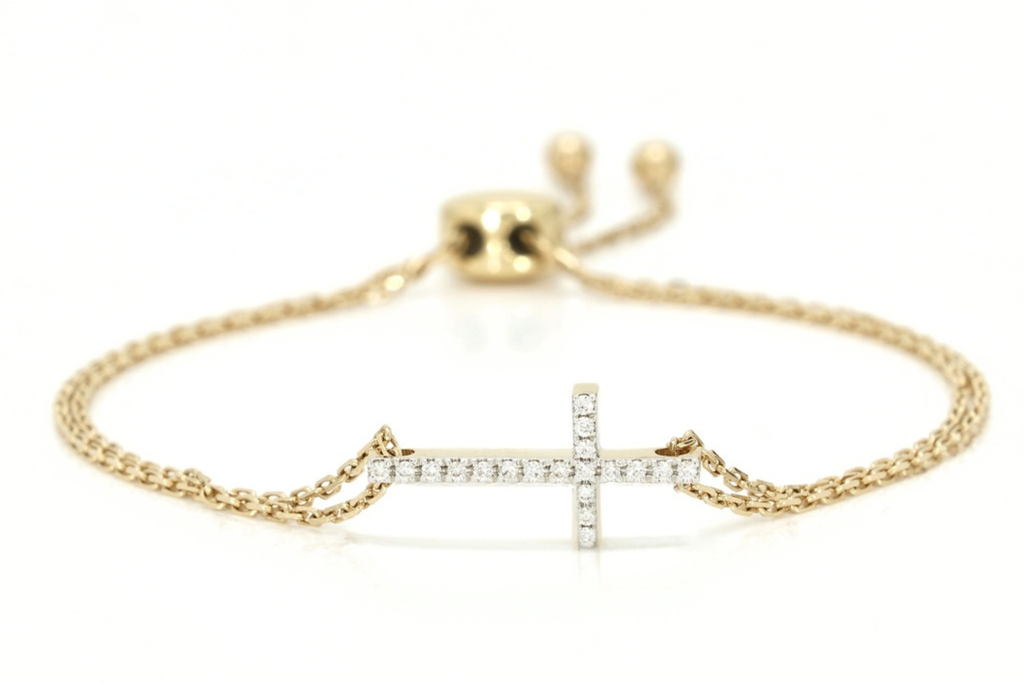 Diamond Cross Bracelet