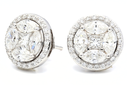 Illusion Earrings with Halo